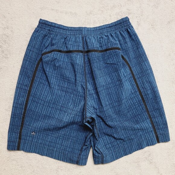 Lululemon Shorts Mens Small Blue Lined Pace Breaker Running Athletic Workout - Picture 2 of 9